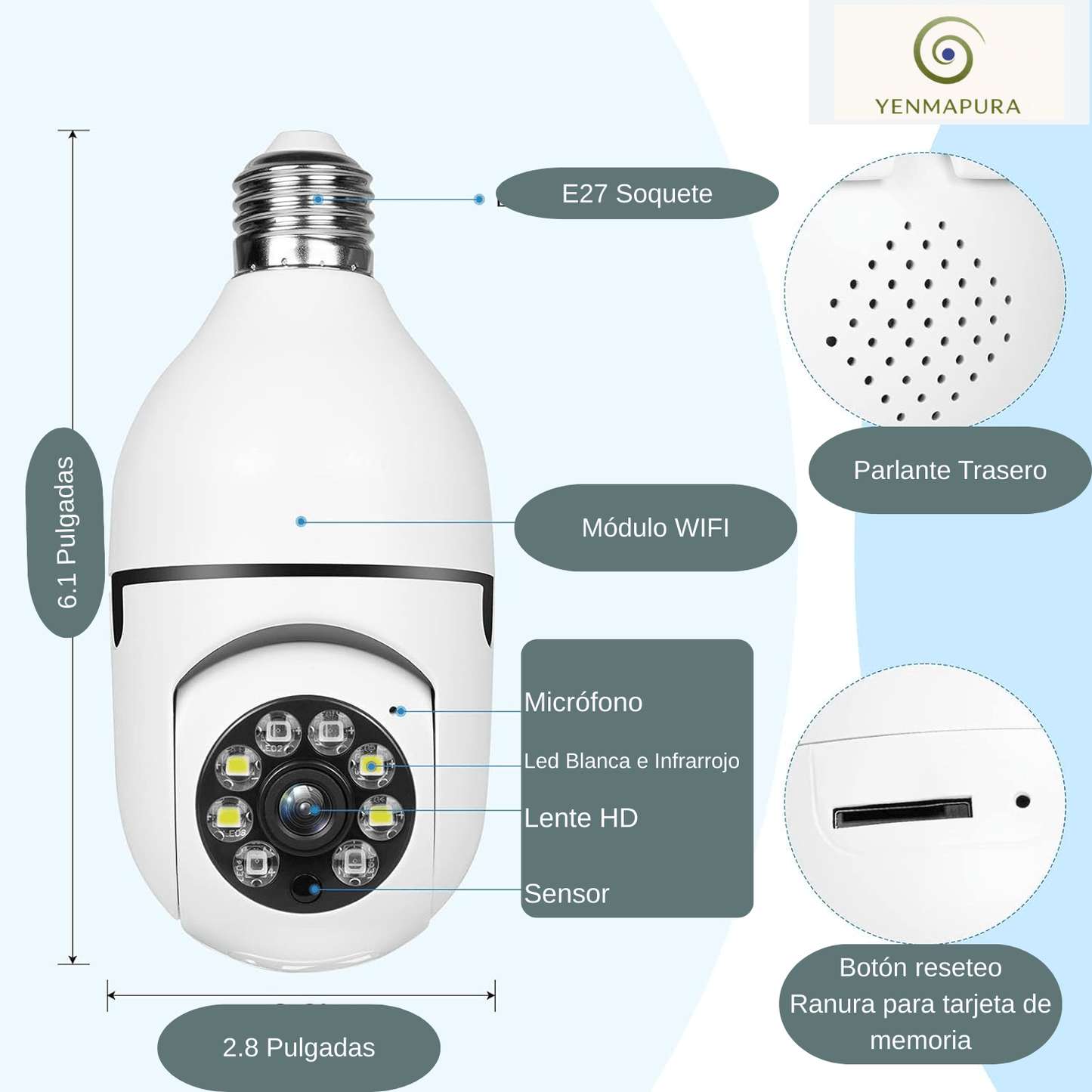 Protege tu hogar de forma práctica y moderna, 360° Full HD.