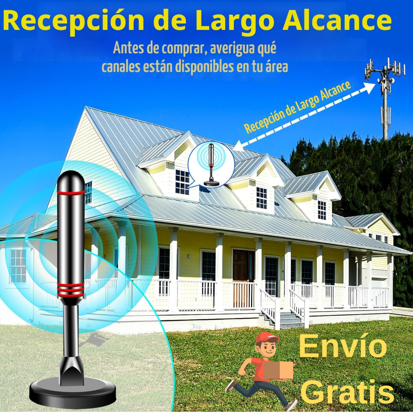 SignalMax Pro - Señal HD clara sin interrupciones