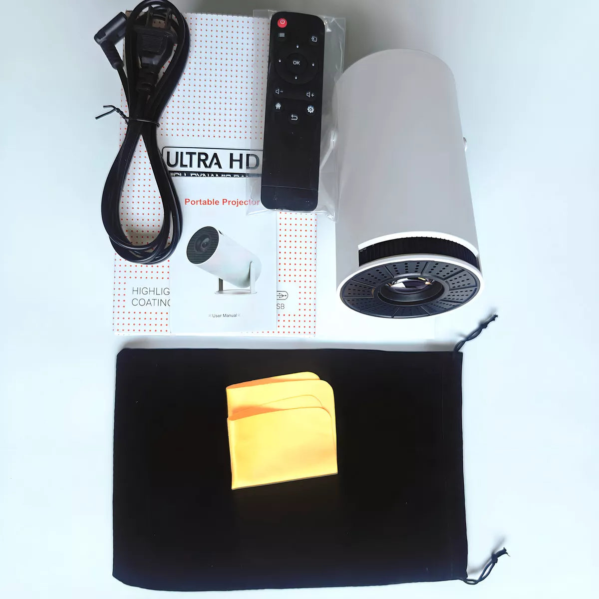 NovaBeam - Convierte Cualquier Pared en Cine. Proyector Led HY300 Android TV + Antena HD de regalo