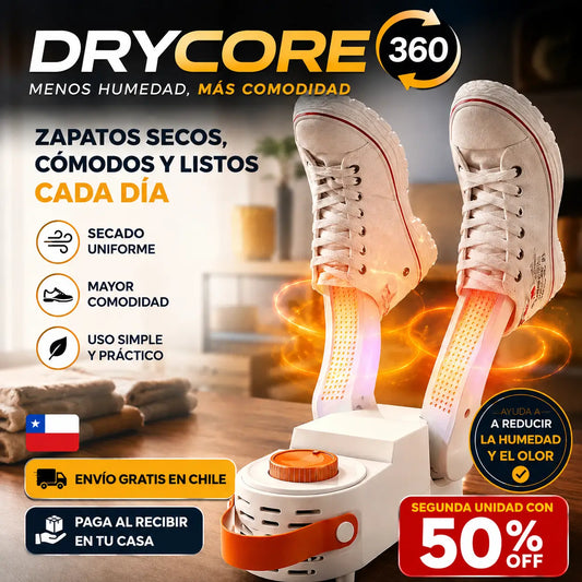 DryCore 360™- Menos humedad, más comodidad. Secador de calzados.