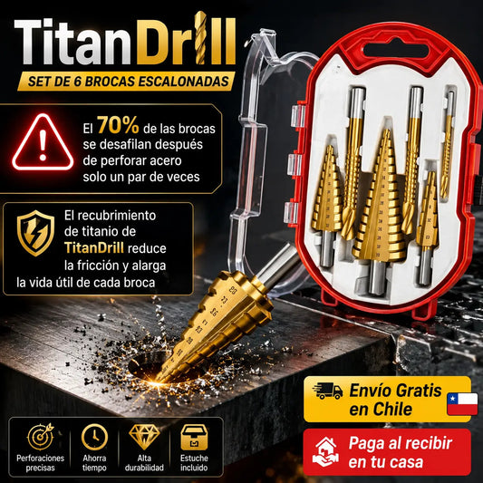 TitanDrill- 6 Brocas, Infinitas Posibilidades. (Haz clic y ve las ofertas x 2 y 3 kits)