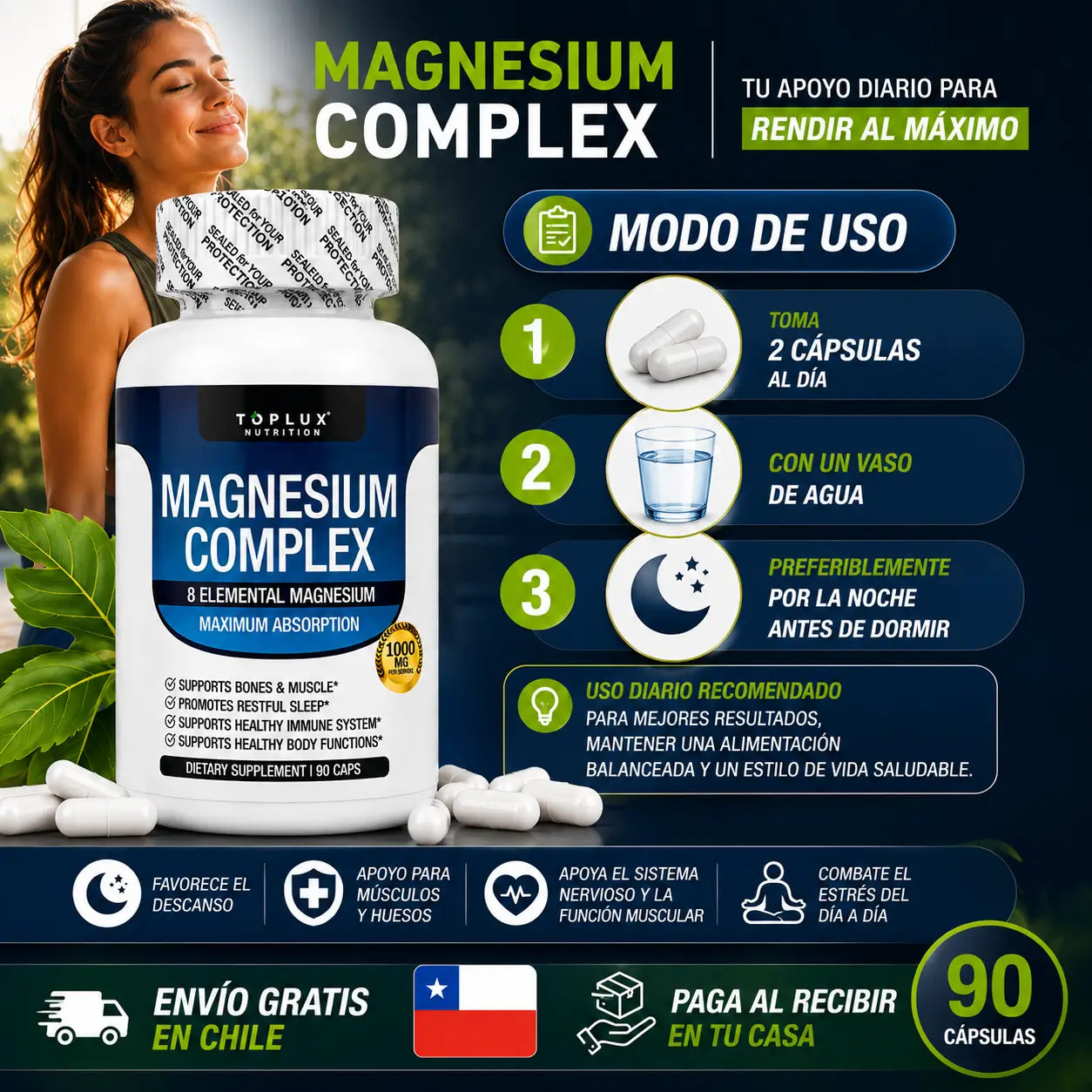 MagCore X - Equilibrio y descanso para tu rutina diaria (Oferta: 90 Capsulas!)