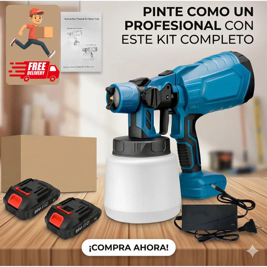 PaintForce Pro Compresor de Pintura Inalámbrico/Incluye 2 Baterías de regalo