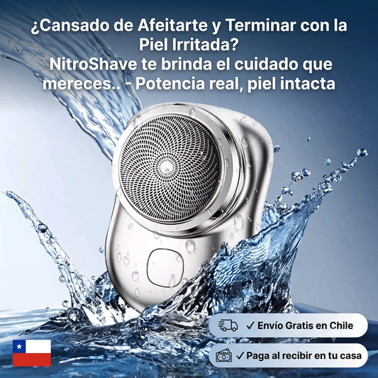 Mini Afeitadora Portátil "NitroShave - Potencia real, piel intacta"