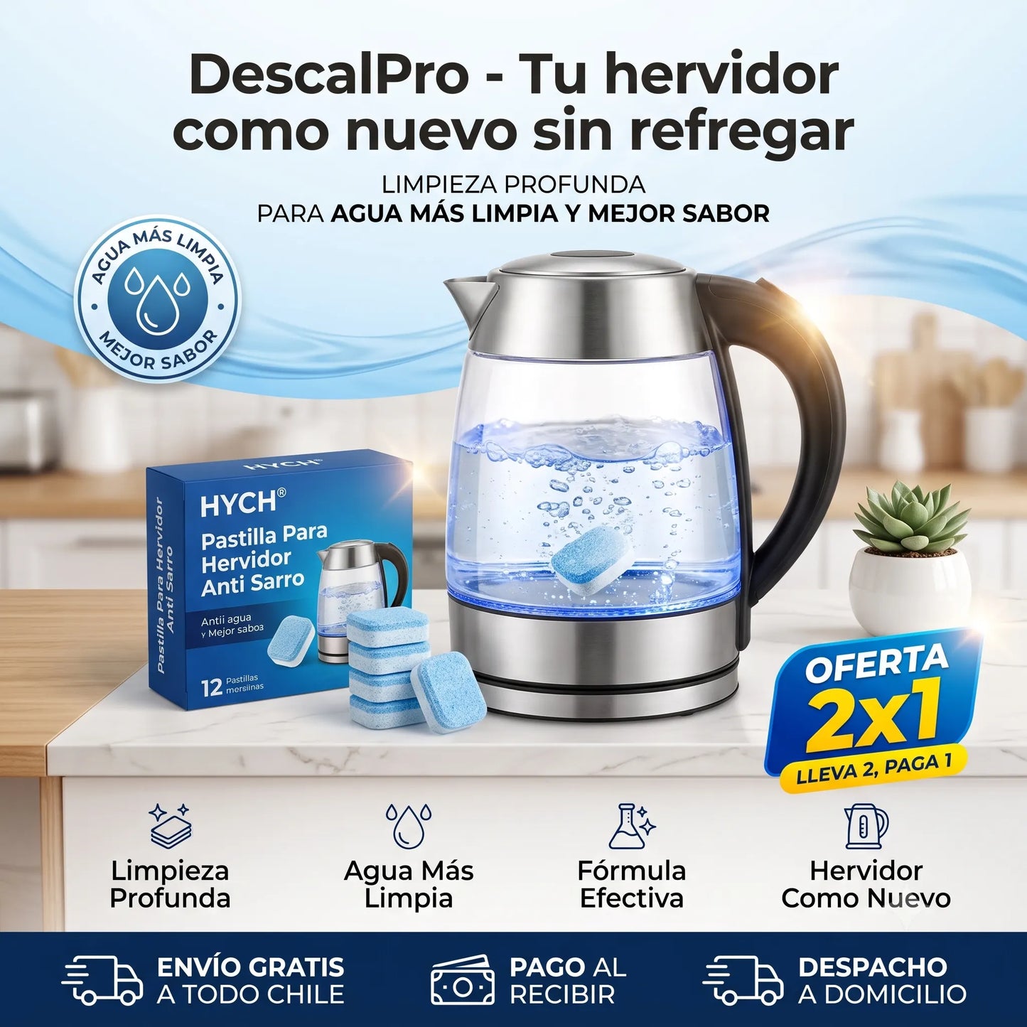 DescalPro - Tu hervidor como nuevo sin refregar
