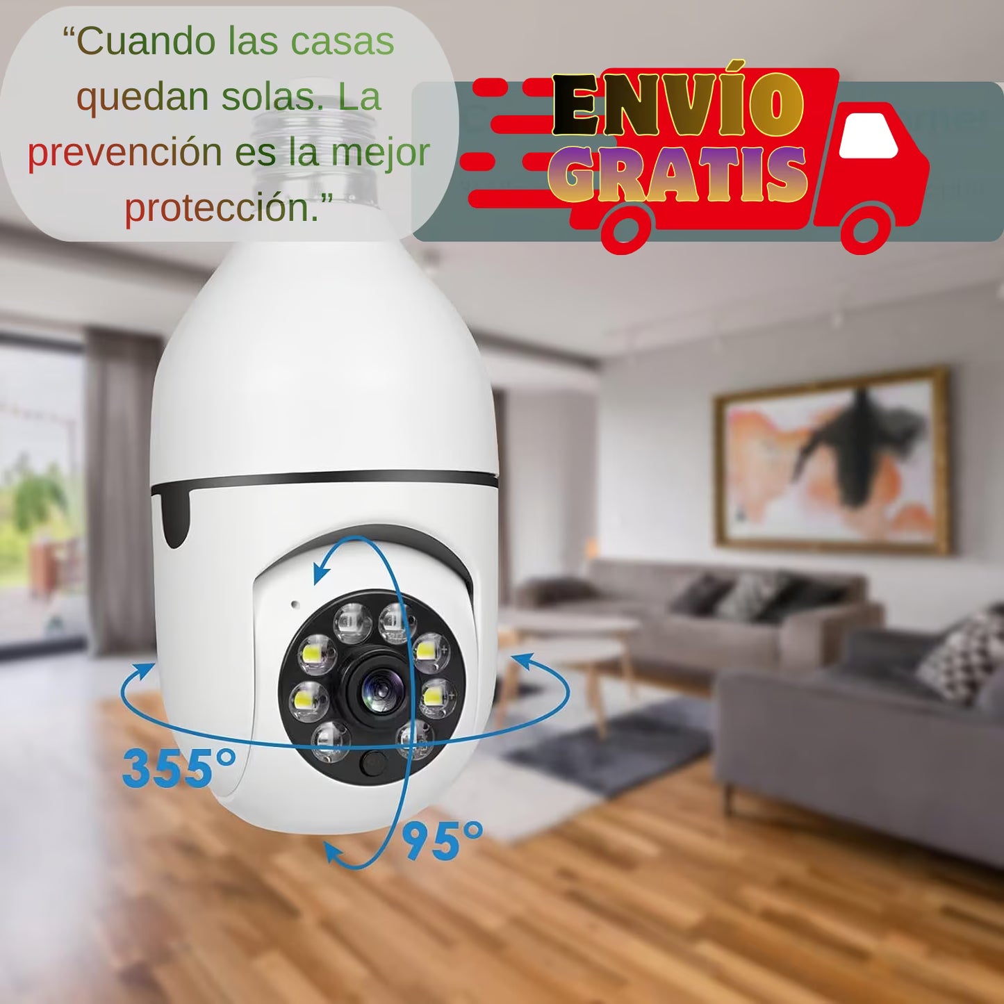Protege tu hogar de forma práctica y moderna, 360° Full HD.