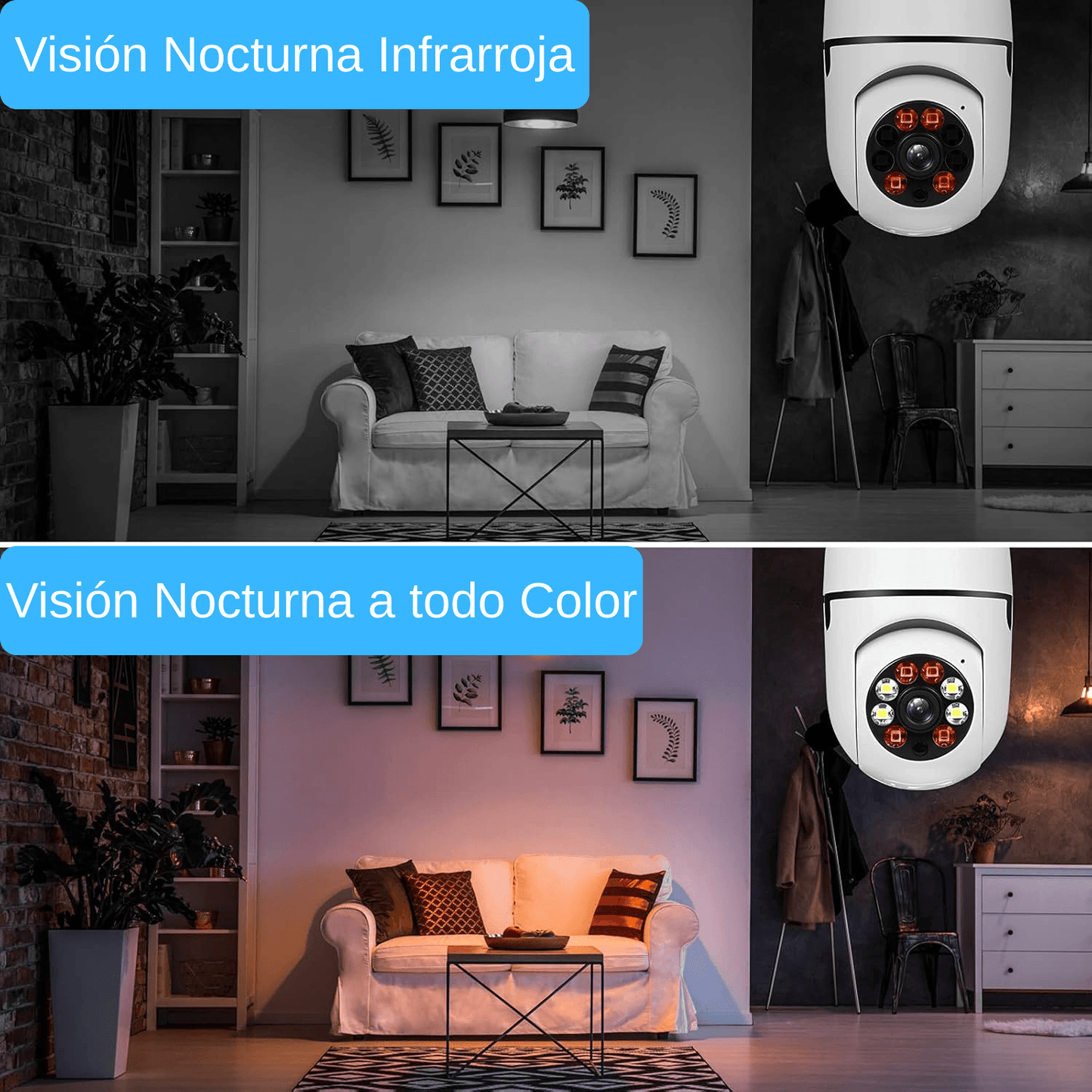 Protege tu hogar de forma práctica y moderna, 360° Full HD.