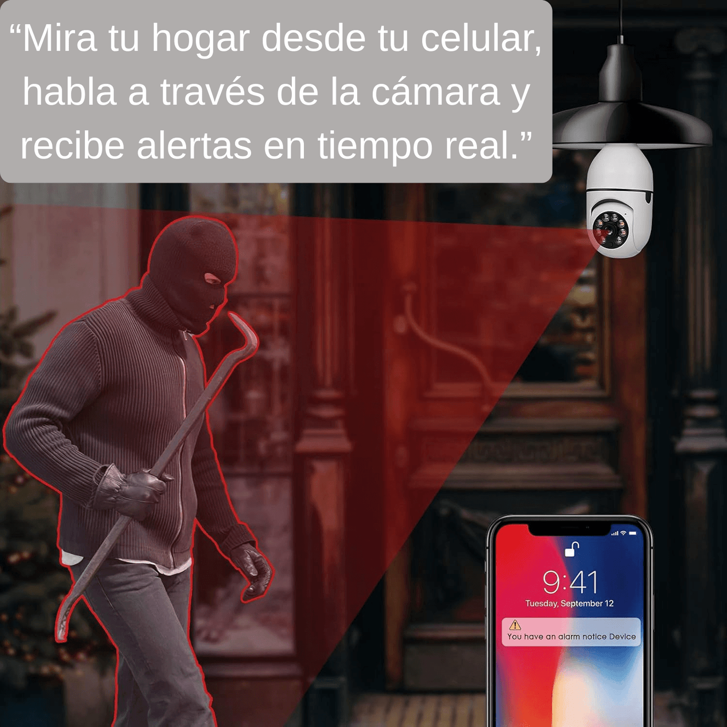 Protege tu hogar de forma práctica y moderna, 360° Full HD.