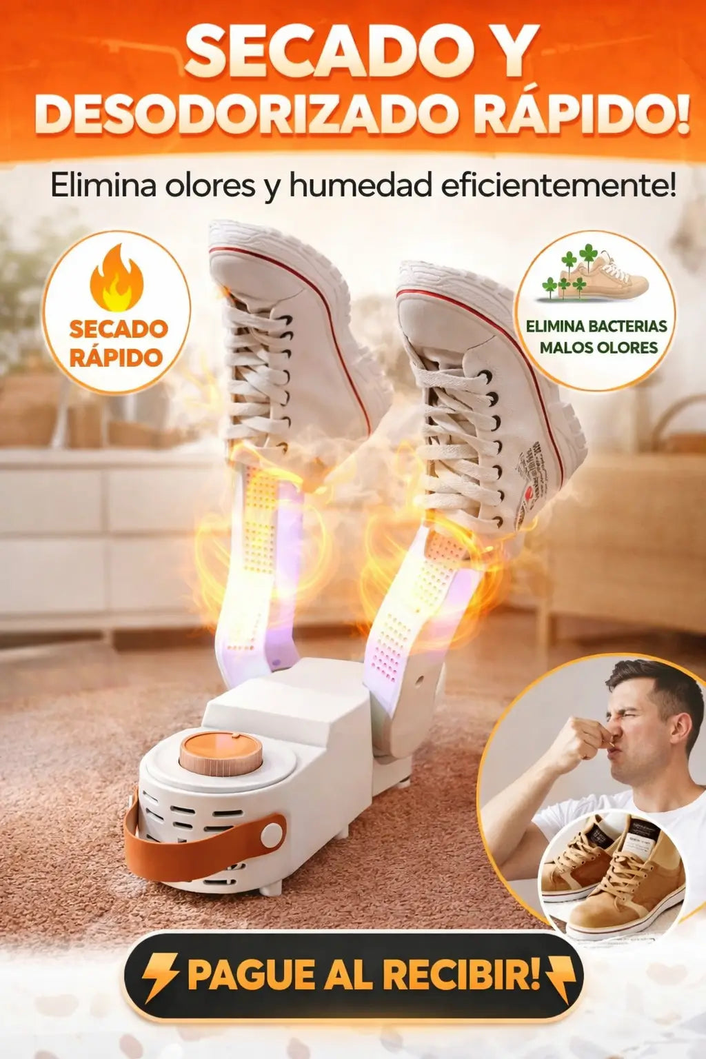 Secador de calzado...Una forma práctica de mantener tu calzado seco, cómodo y listo para usar todos los días